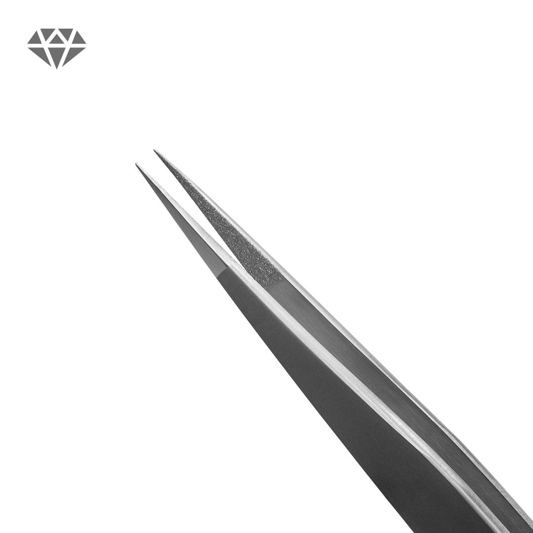 Diamond Series Standard Straight Eyelash Extension Tweezers