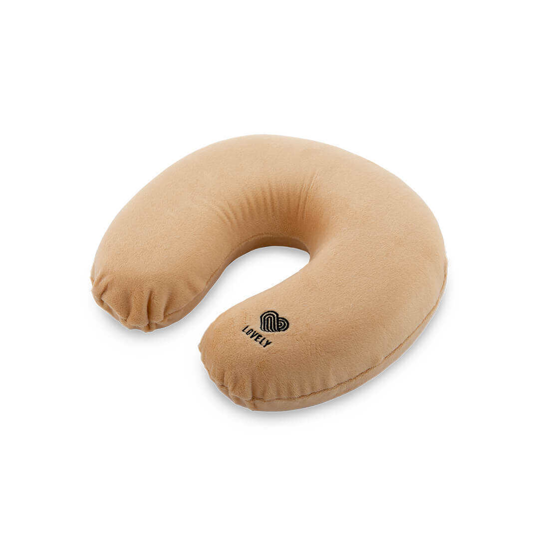 Memory Foam Neck Pillow | Eyelash Extension Supplies Wholesale Beige