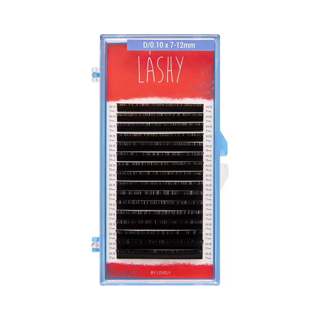 Lashy Eyelash Extensions Red - 16 Line Mix