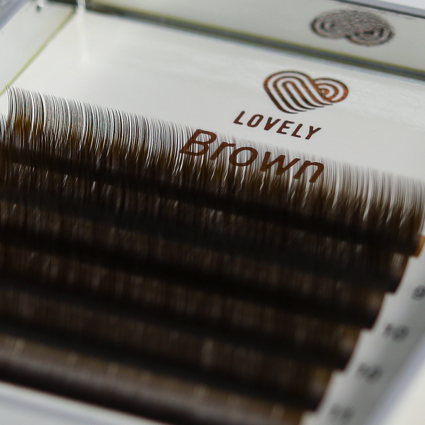 Brown Eyelash Extensions - 6 Line Mix