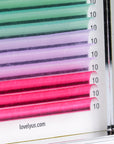 colorful eyelash extensions