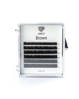 Brown Eyelash Extensions by Lovely US 6 line tray