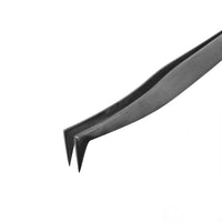 Boot L-straight eyelash extension tweezers by Lovely for volume and mega volume lash fan creation